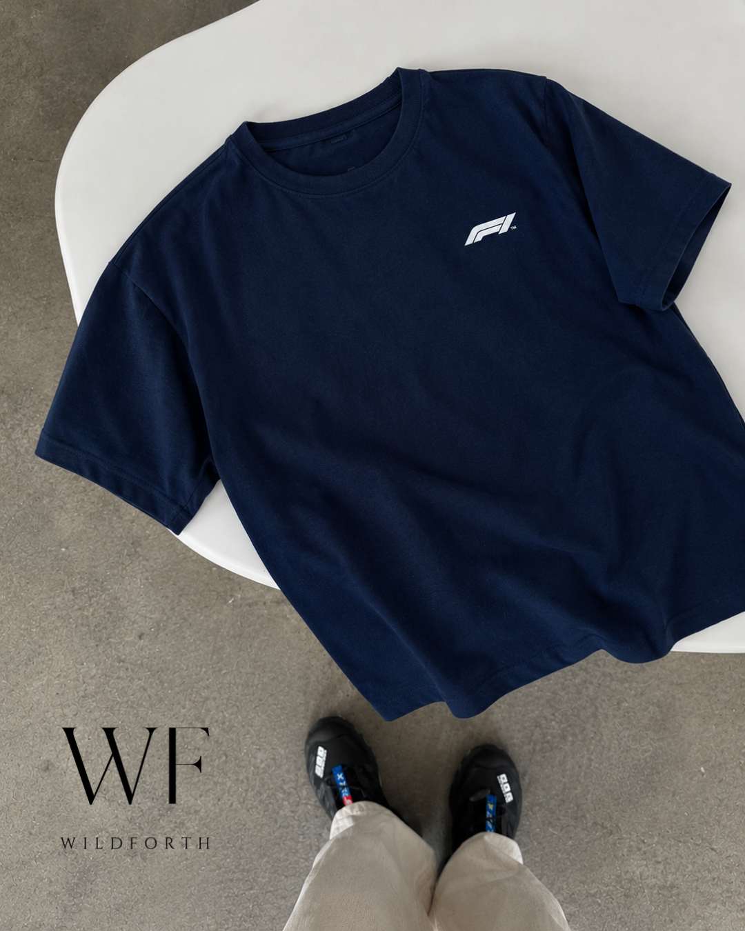 Cool girls watch formula one T-shirt (Navy Blue)