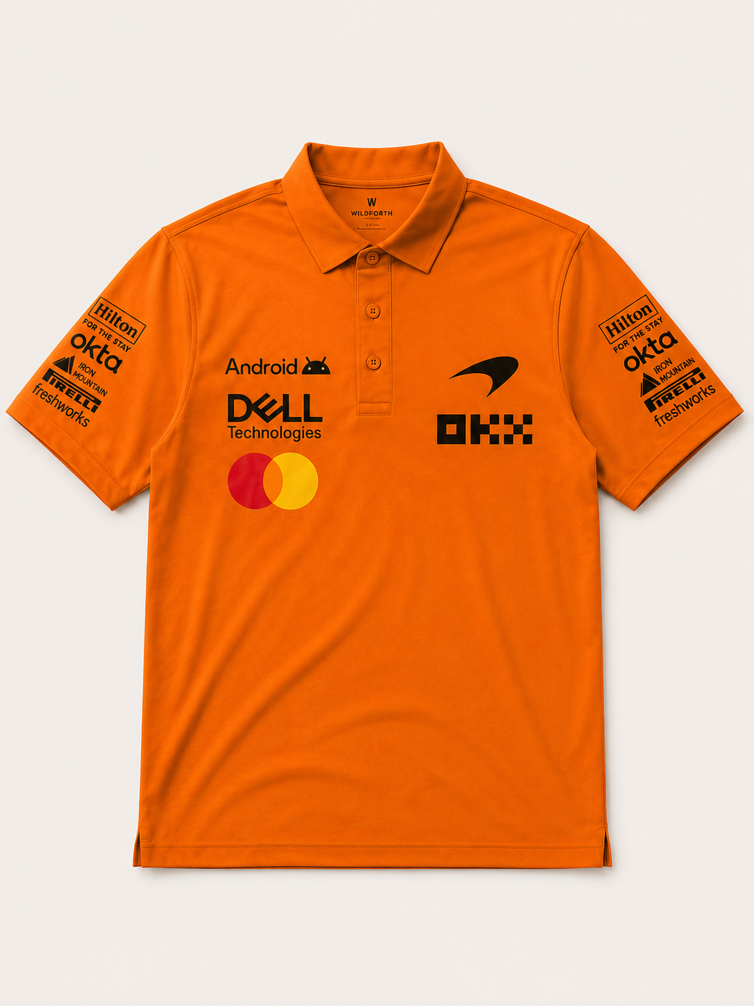 McLaren Formula 1 Team Orange Dri-Fit Polo T-Shirt