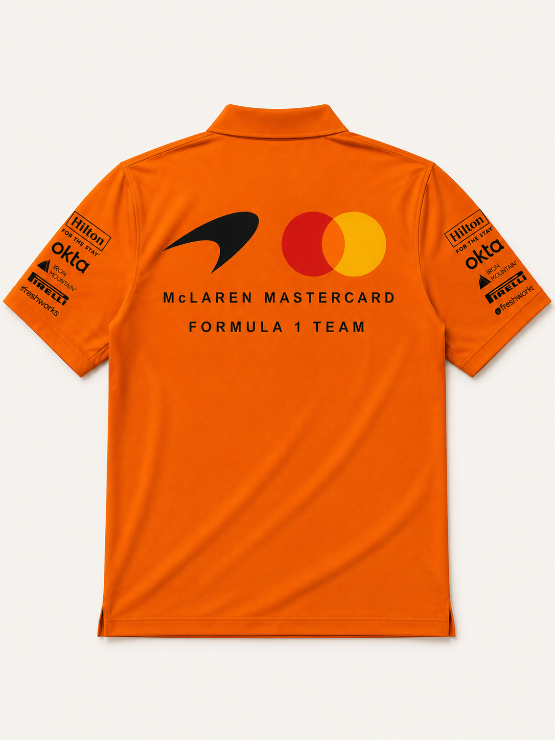 McLaren Formula 1 Team Orange Dri-Fit Polo T-Shirt
